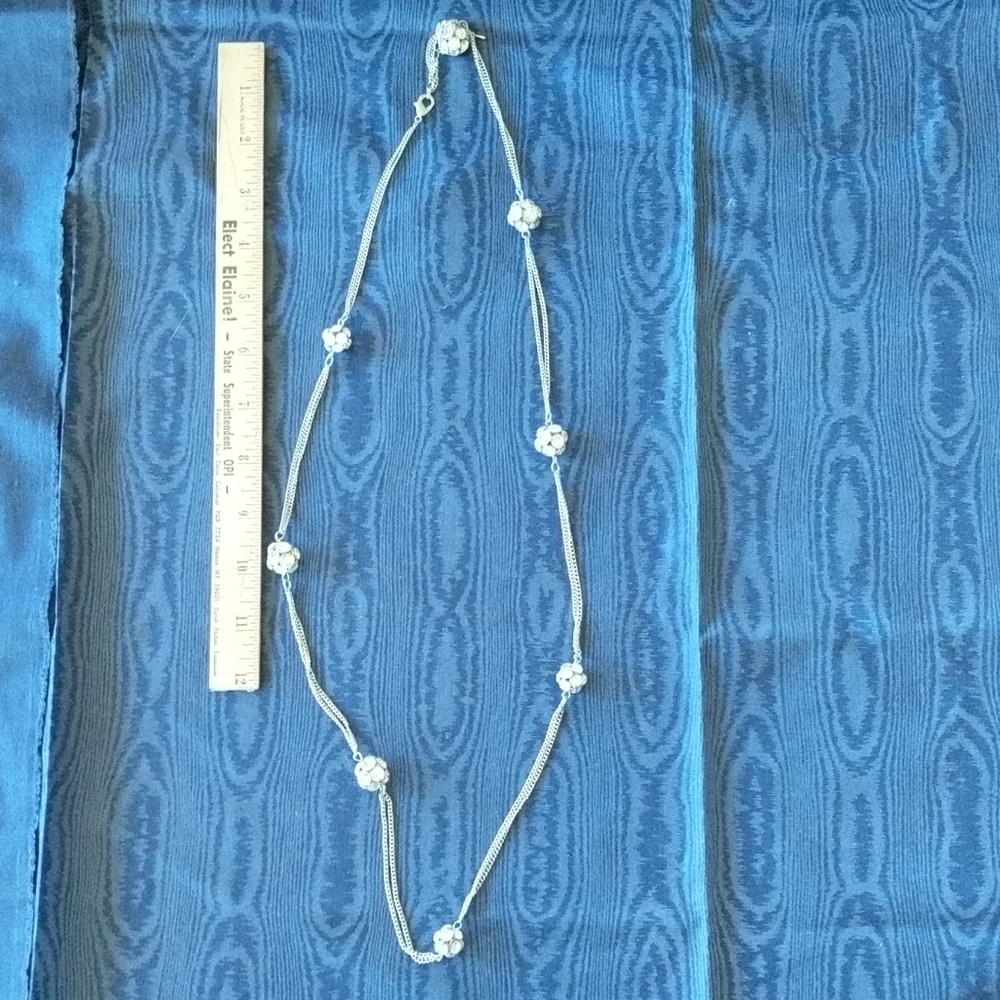 Long Necklace accented with Crystal Balls